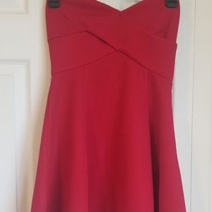Forever 21 red strapless mini dress, sz S